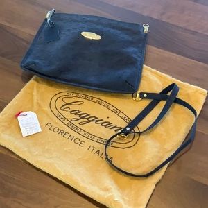 Caggiano Steel Blue Clutch or Shoulder Bag (F-373)